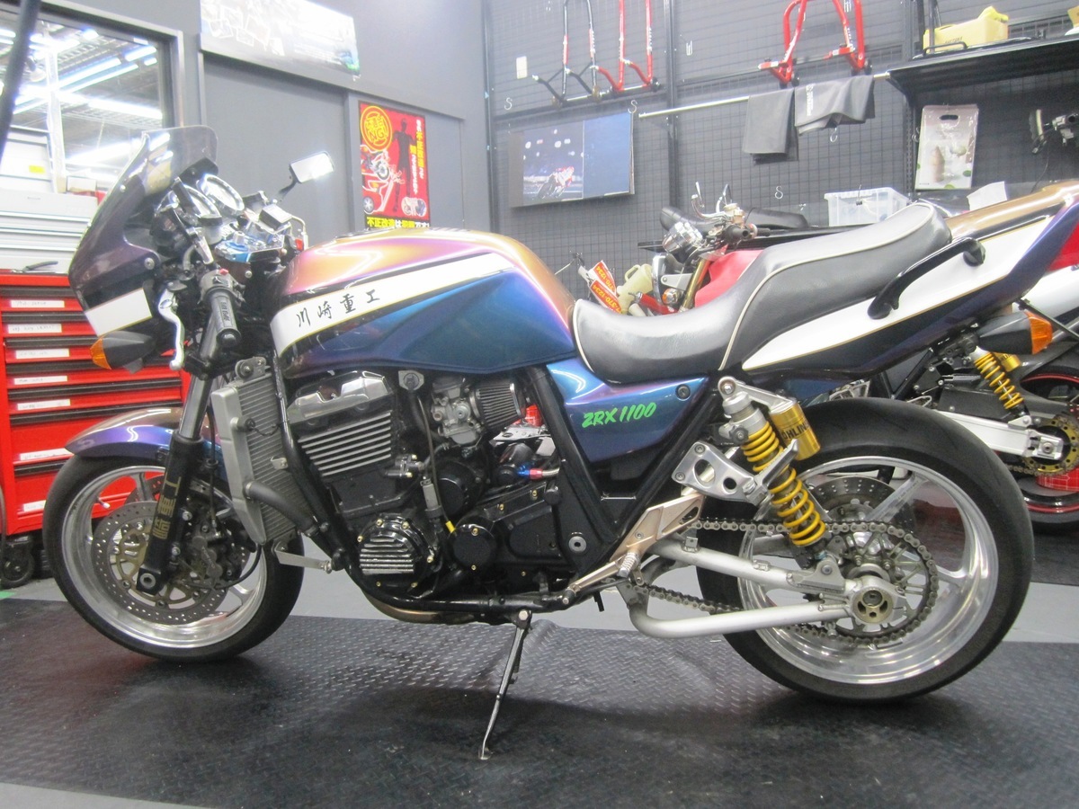 Kawasaki Zrx1100 タイヤ交換 ミシュラン パイロットパワー2ct ナップス 前橋インター店ブログ